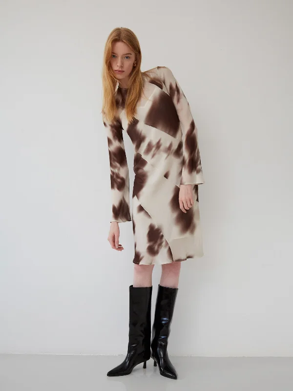 Citylights Cow Print Dress Tunics Corduroy durable