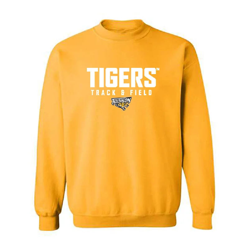 Towson - NCAA Women's Track & Field : Leeann Redlo - Classic Shersey Crewneck Sweatshirt Hoodie with Hem Fringe Bohemian Relaxed Towson - NCAA Women's Track & Field : Leeann Redlo - Classic Shersey Crewneck Sweatshirt Hoodie with Hem Fringe Bohemian Relaxed