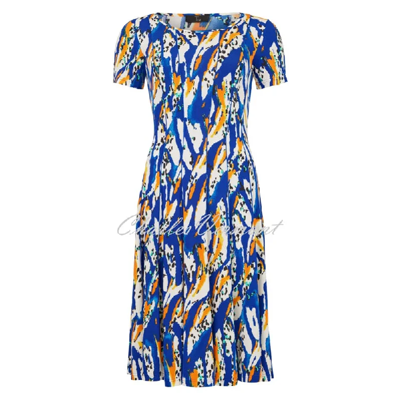 Tia Abstract Print Dress - Style 78355-7944-67 Tunics Trendy modern
