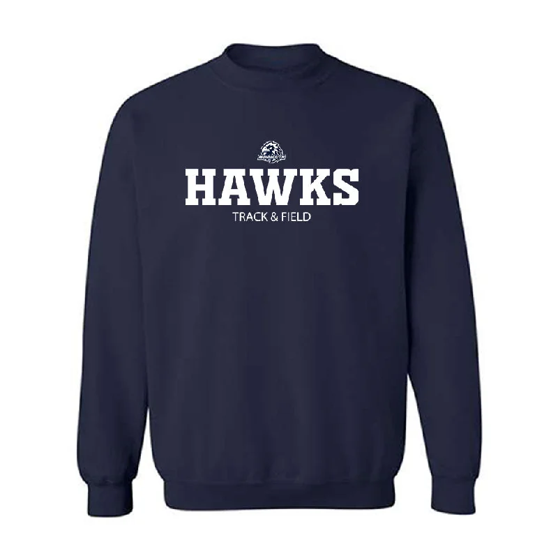 Monmouth - NCAA Women's Track & Field : Claire Denman - Classic Shersey Crewneck Sweatshirt Hoodie with Double Zipper Versatile Adjustable Monmouth - NCAA Women's Track & Field : Claire Denman - Classic Shersey Crewneck Sweatshirt Hoodie with Double Zipper Versatile Adjustable