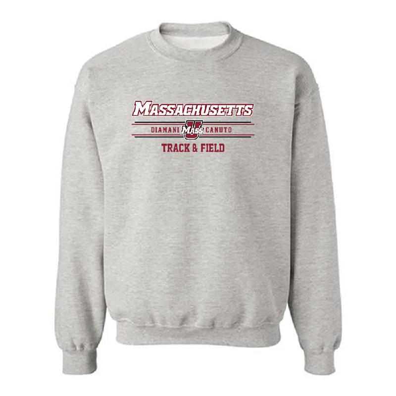 UMass - NCAA Women's Track & Field : Diamani Canuto - Classic Fashion Shersey Crewneck Sweatshirt Hoodie with Double Zipper Versatile Adjustable