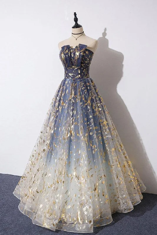 Unique A Line Strapless Ombre Long Prom Dress Stunning Party Dresses KS59 Chiffon Maxi Beach Unique A Line Strapless Ombre Long Prom Dress Stunning Party Dresses KS59 Chiffon Maxi Beach
