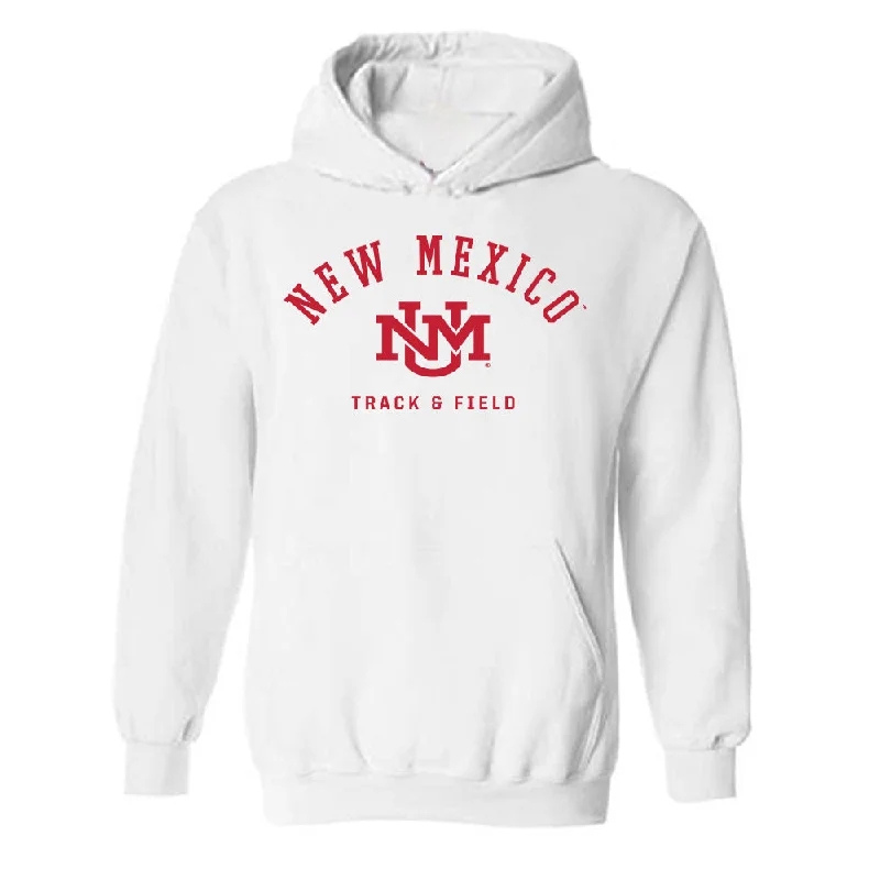 New Mexico - NCAA Women's Track & Field : Laylah Lawson - Classic Fashion Shersey Hooded Sweatshirt Hoodie with Front Slit Layering Stylish New Mexico - NCAA Women's Track & Field : Laylah Lawson - Classic Fashion Shersey Hooded Sweatshirt Hoodie with Front Slit Layering Stylish