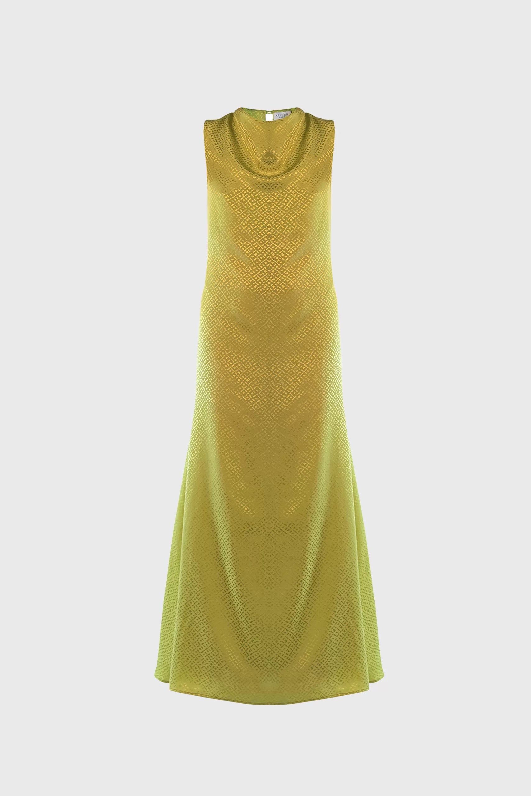 Long Dress Anita in Lime Tunics Stylish elegant