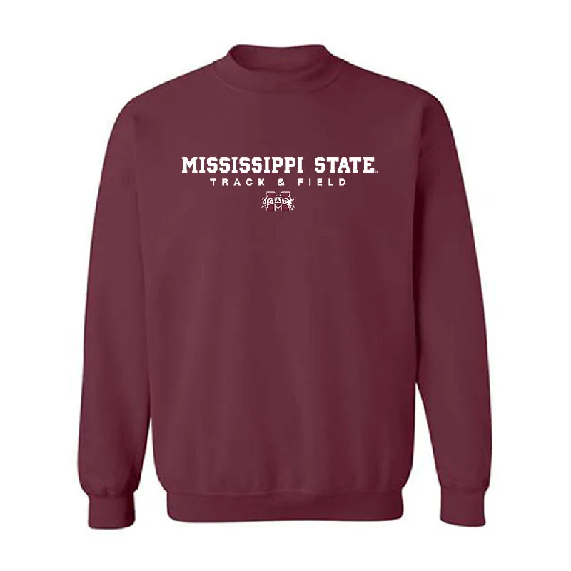 Mississippi State - NCAA Women's Track & Field : Rickea Atkins - Classic Shersey Crewneck Sweatshirt Hoodie with Cropped Fit Short Trendy Mississippi State - NCAA Women's Track & Field : Rickea Atkins - Classic Shersey Crewneck Sweatshirt Hoodie with Cropped Fit Short Trendy