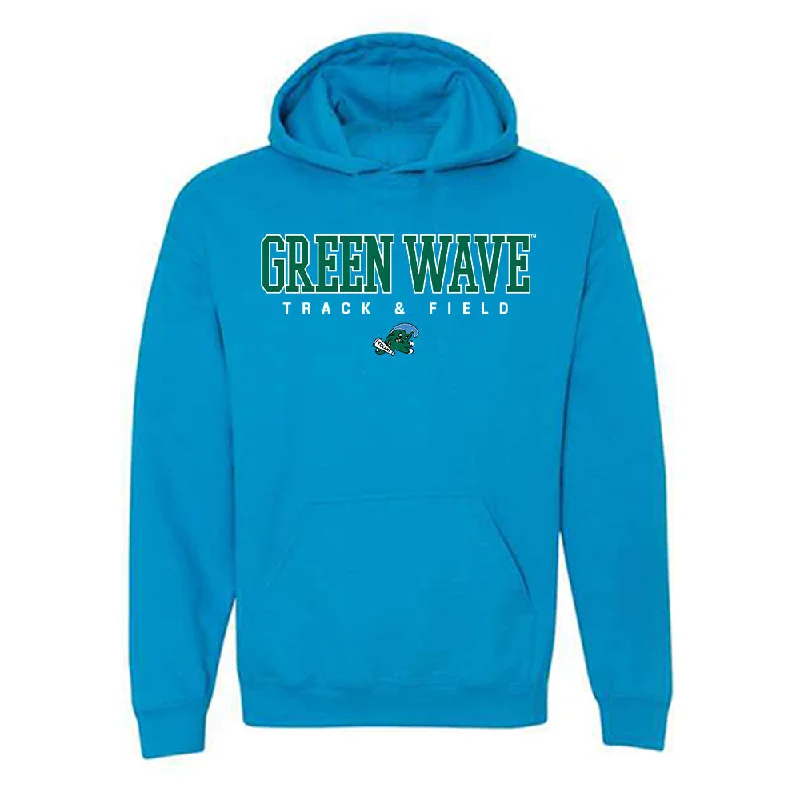 Tulane - NCAA Women's Track & Field : Ali Saunders - Hooded Sweatshirt Hoodie with Reflective Safety Nightwear Tulane - NCAA Women's Track & Field : Ali Saunders - Hooded Sweatshirt Hoodie with Reflective Safety Nightwear