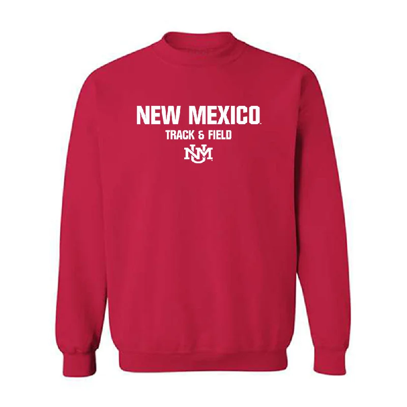 New Mexico - NCAA Women's Track & Field : Alyssa Gregory - Classic Shersey Crewneck Sweatshirt Hoodie with Frayed Bohemian Relaxed New Mexico - NCAA Women's Track & Field : Alyssa Gregory - Classic Shersey Crewneck Sweatshirt Hoodie with Frayed Bohemian Relaxed