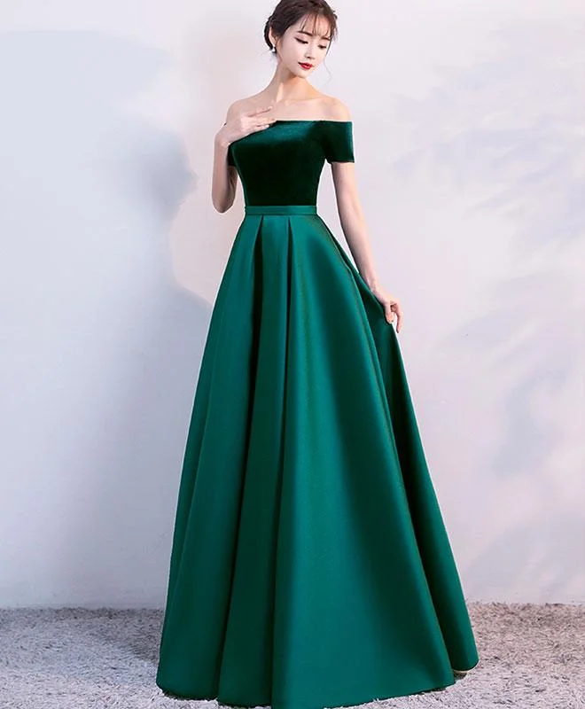 Elegant Velvet and Satin Off Shoulder Floor Length Party Dress, Blue Evening Gowns, Party Dress Tunics Prom sequined Elegant Velvet and Satin Off Shoulder Floor Length Party Dress, Blue Evening Gowns, Party Dress Tunics Prom sequined