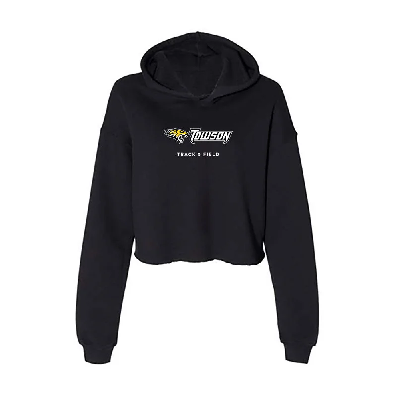 Towson - NCAA Women's Track & Field : Leeann Redlo - Women's Crop Fleece Hoodie Hoodie with Hem Detail Decorative Unique Towson - NCAA Women's Track & Field : Leeann Redlo - Women's Crop Fleece Hoodie Hoodie with Hem Detail Decorative Unique