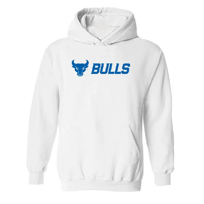 Buffalo - NCAA Women's Track & Field : Adriana Ellsworth - Hooded Sweatshirt Hoodie with Stripes Bold Sporty Buffalo - NCAA Women's Track & Field : Adriana Ellsworth - Hooded Sweatshirt Hoodie with Stripes Bold Sporty
