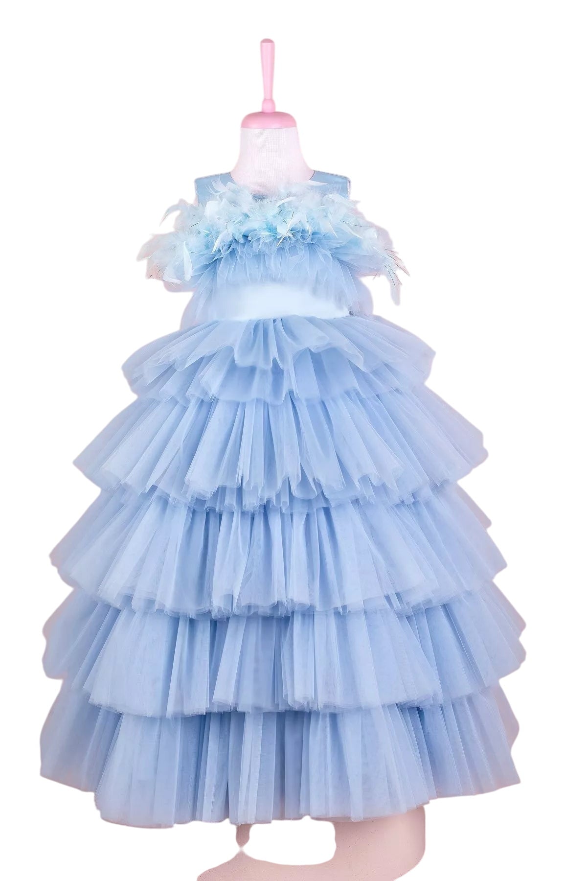 Camila Baby Blue Party Dress Tunics Top rated