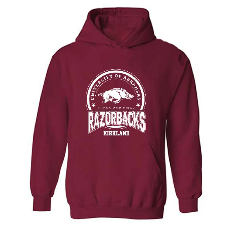 Arkansas - NCAA Women's Track & Field : Morgan Kirkland - Sports Shersey Hooded Sweatshirt Hoodie with Button Classic Timeless Arkansas - NCAA Women's Track & Field : Morgan Kirkland - Sports Shersey Hooded Sweatshirt Hoodie with Button Classic Timeless