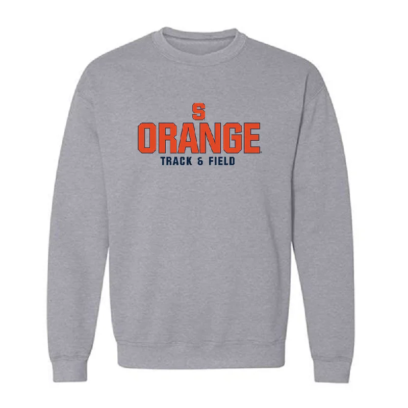Syracuse - NCAA Women's Track & Field : Blake Parker - Classic Shersey Crewneck Sweatshirt Hoodie with Velcro Closure Adjustable Secure Syracuse - NCAA Women's Track & Field : Blake Parker - Classic Shersey Crewneck Sweatshirt Hoodie with Velcro Closure Adjustable Secure