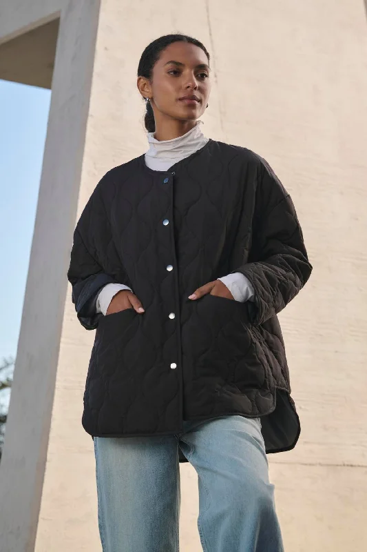 PAITYN QUILTED JACKET Front Pockets Side Pockets Patch Pockets