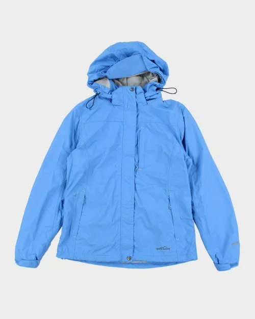 Eddie Bauer Waterproof Hooded Jacket - M Notch Collar Peter Pan Collar Cowl Neck
