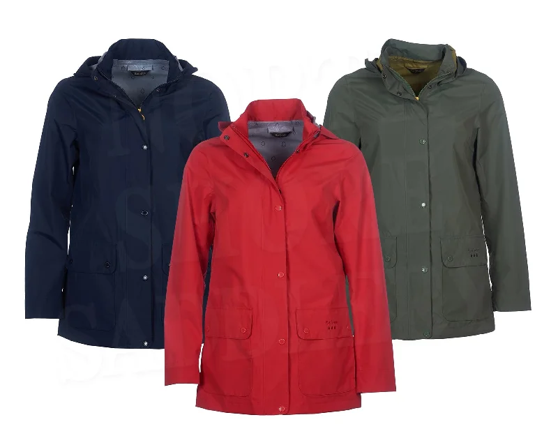 Barbour Fourwinds Waterproof Jacket - SALE A-Line Jacket Boat Neck Shawl Collar
