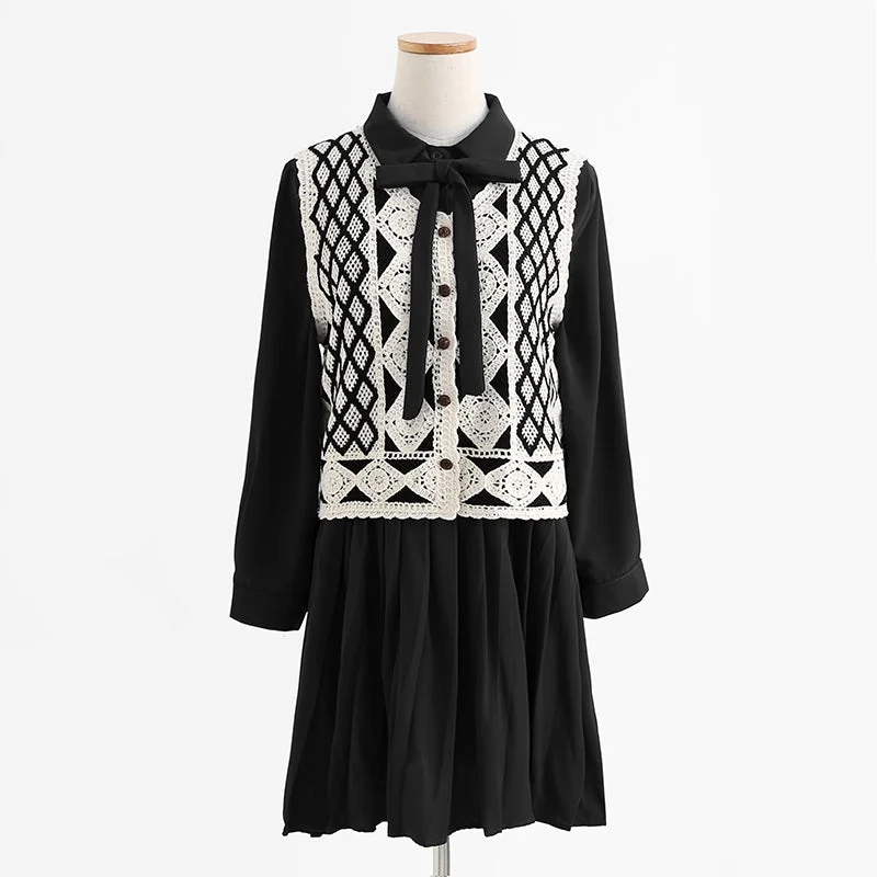 New sweater vest dress two piece suit  2251 Casual Formal Business