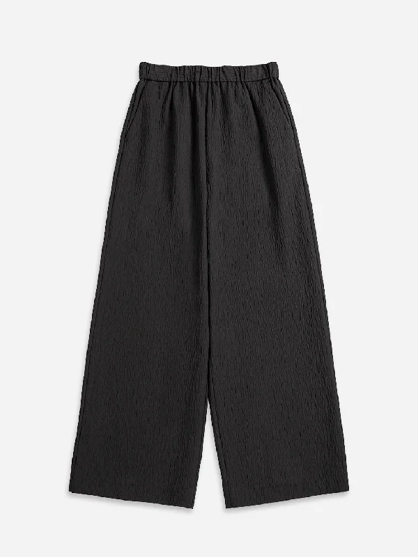 Wide Leg Jacquard Pants Comfortable Denim Trousers