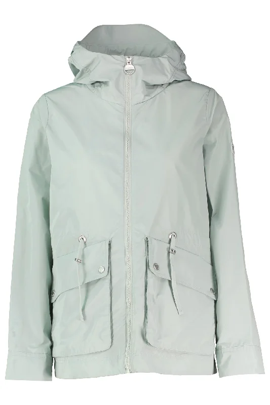 Women's Barbour Piper Showproof Jacket in Light Steel Blue Front Pockets Side Pockets Patch Pockets Women's Barbour Piper Showproof Jacket in Light Steel Blue Front Pockets Side Pockets Patch Pockets