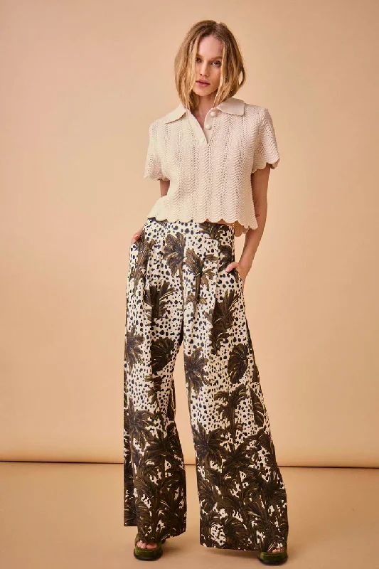 HUNTER BELL NADINE SWEATER Print Jacquard Patchwork
