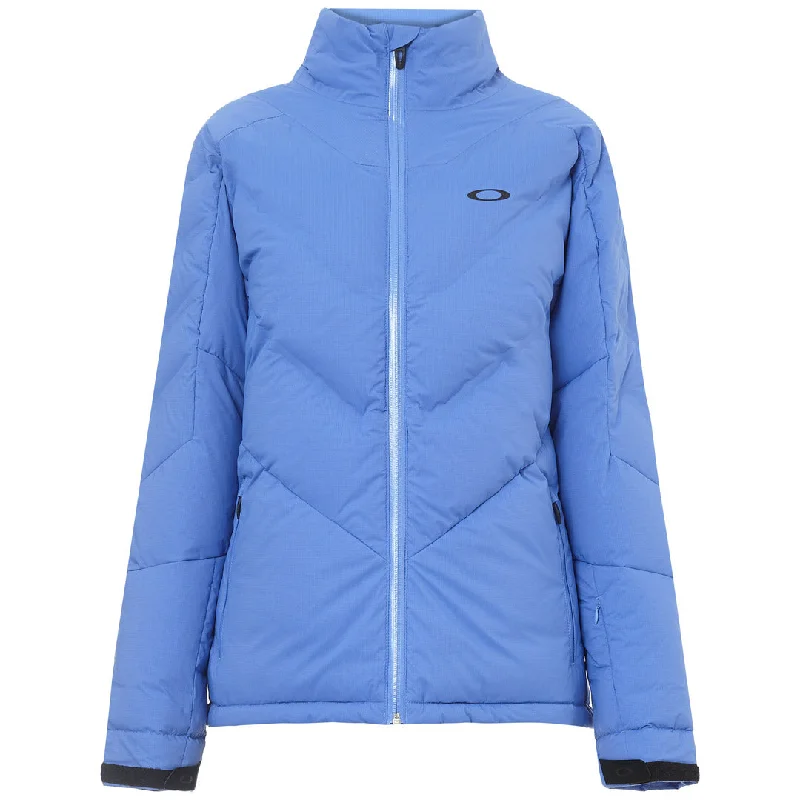 Oakley Snow Down Womens Jacket Boat Neck Shawl Collar Notched Collar