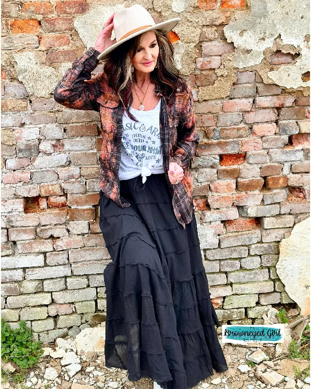 Nash Long Maxi Skirt silk skirt lustrous