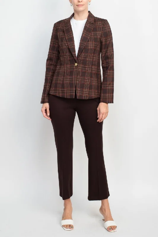 Nanette Lepore Formal Woven Jacket Mid Waist Straight Pant Suit Classic Flared Pants Nanette Lepore Formal Woven Jacket Mid Waist Straight Pant Suit Classic Flared Pants