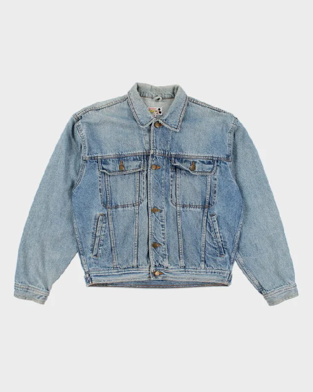 Vintage 1990s Walt Disney Mickey Mouse Jean Jacket - M Tailored Jacket Straight Jacket A-Line Jacket Vintage 1990s Walt Disney Mickey Mouse Jean Jacket - M Tailored Jacket Straight Jacket A-Line Jacket