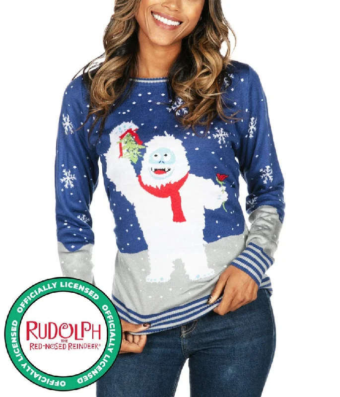 Women's Romantic Bumble Ugly Christmas Sweater Handmade Hand-knitted Hand-woven