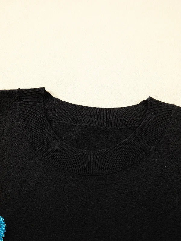 Embellished Cheers Sweater Slim Fit Regular Fit Oversized