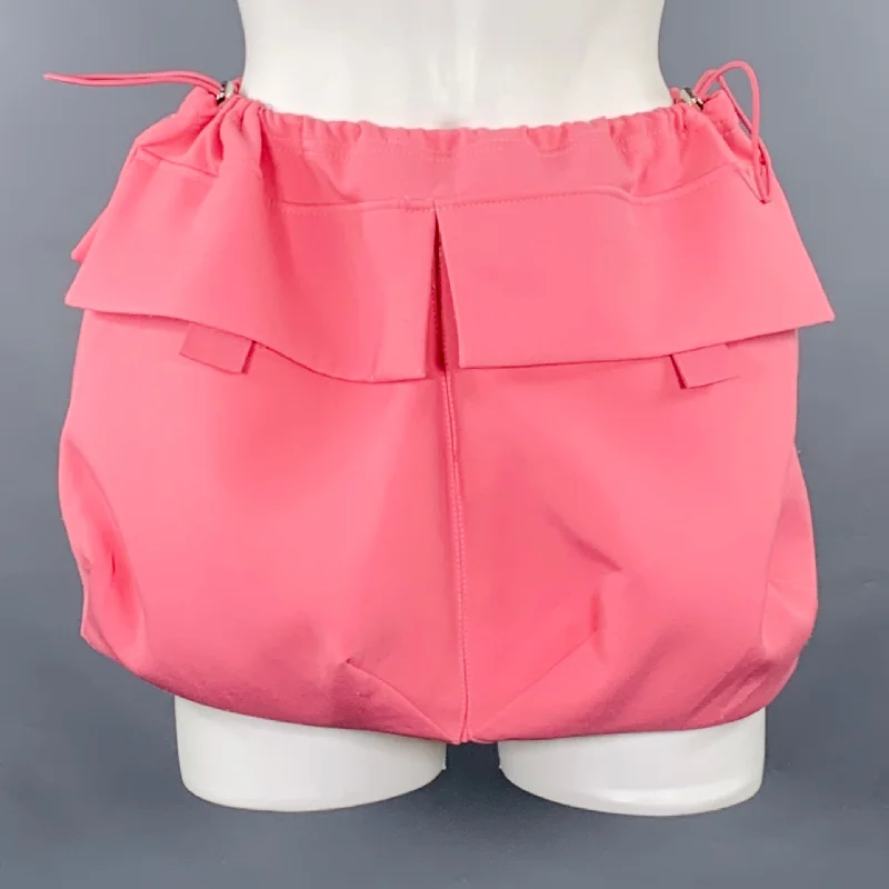 PRIVATE POLICY Size M Pink Polyester Bubble Cargo Skirt lightweight skirt design
