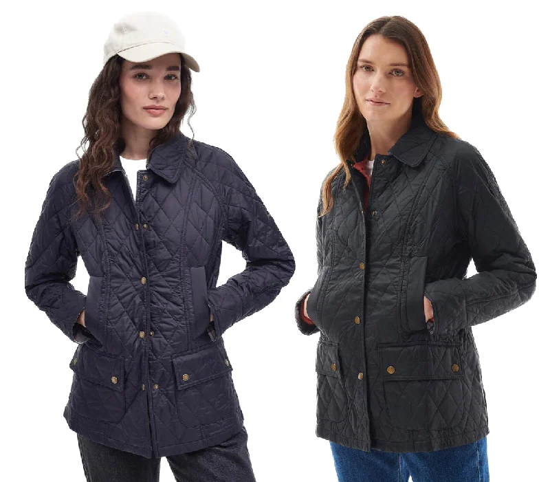 Barbour Summer Beadnell Quilted Jacket Hoodie Zip-Up Jacket Button-Up Jacket