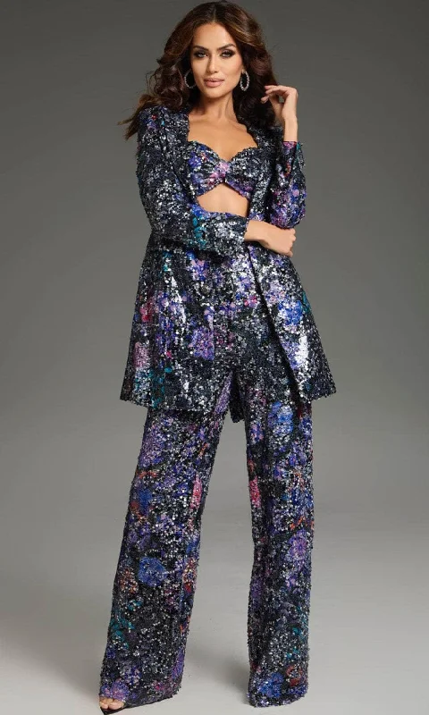 Jovani 25750 - Blazer Spaghetti Strap Pant Suit Formal Dress Pants