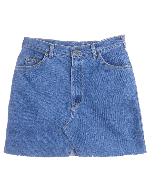 Label Jess Denim Mini Skirt chiffon skirt airy