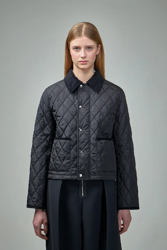 Cropped Quilted Nylon Witney Jacket Faux Fur Jacket Real Fur Jacket Shearling Jacket