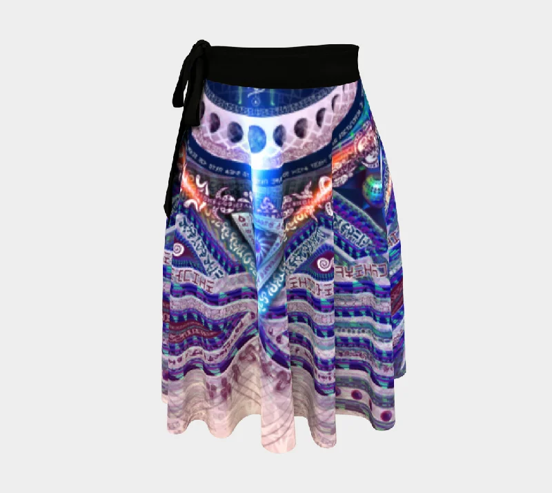 Vishuddha | Throat Chakra Wrap Skirt relaxed fit skirt