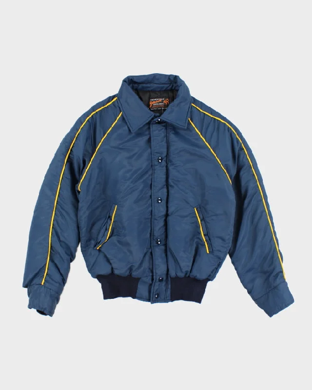 Vintage 80's Jensen Lined Sports Zip Up Jacket - S Corduroy Jacket Velvet Jacket Brocade Jacket