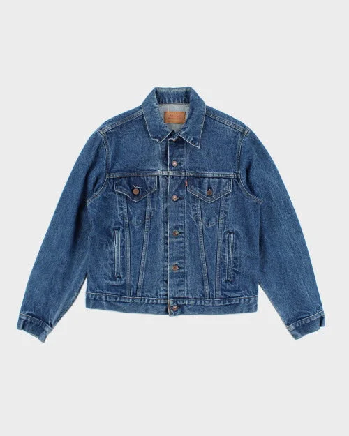 Vintage 80s Levi's Denim Jacket - M Knit Fabric Woven Fabric Fleece Fabric