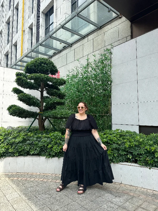 Delilah skirt - Black denim skirt fashionable