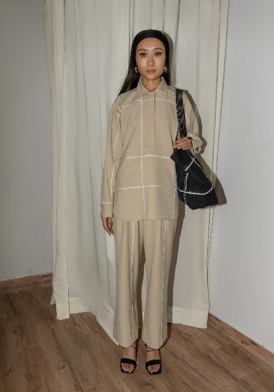 Straight Fit Pants Soft Stretch Trousers