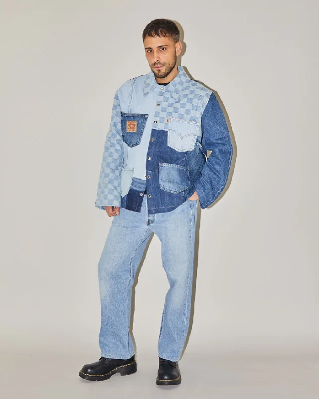 Rokit Originals Rework Oversized Levi Jacket V-Neck Jacket Boat Neck Jacket Square Neck Jacket Rokit Originals Rework Oversized Levi Jacket V-Neck Jacket Boat Neck Jacket Square Neck Jacket