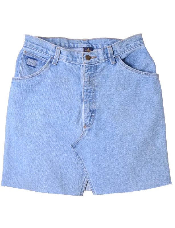 Label Jess Denim Mini Skirt elastic waist skirt