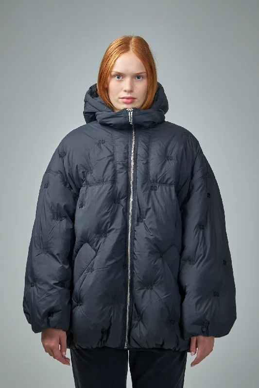 Tech Oversized Puffer Jacket Mesh Jacket Canvas Jacket Denim Jacket