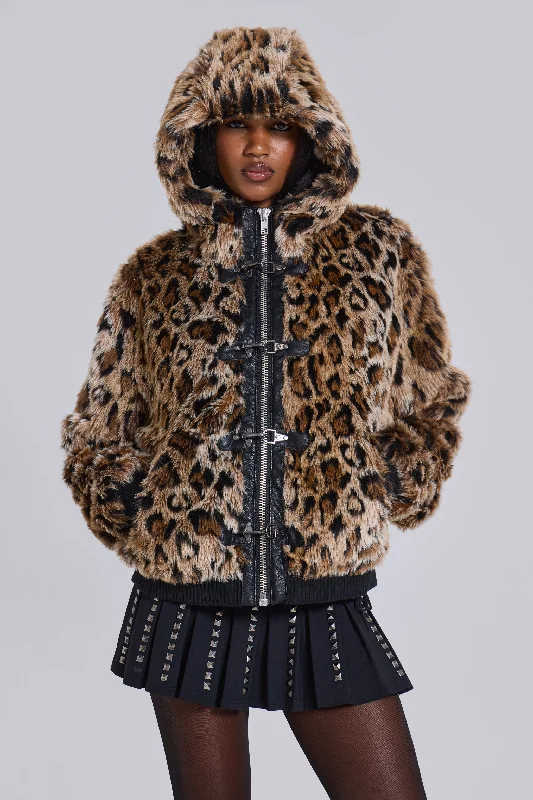 Leopard Faux Fur Hooded Mendoza Jacket Lace Jacket Ribbed Jacket Sequined Jacket