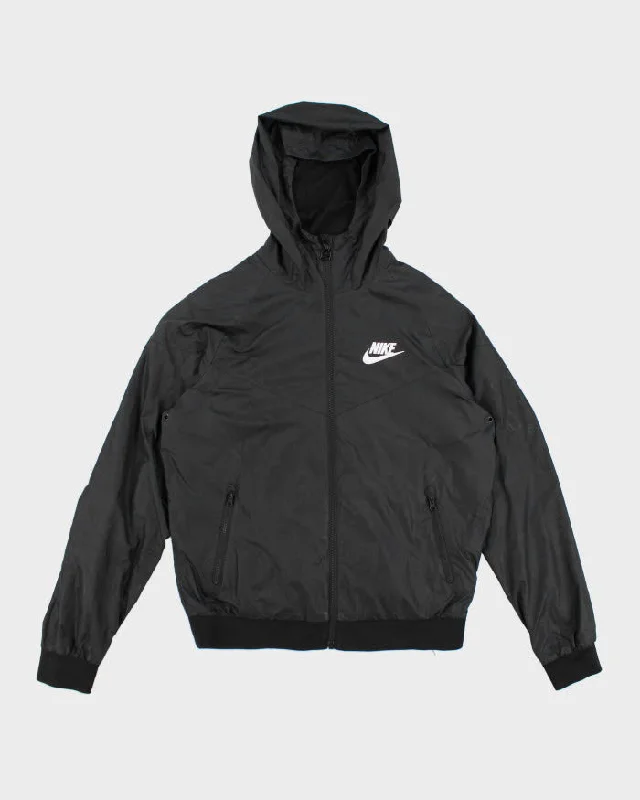 Nike Black Track Jacket - M Embroidered Jacket Appliqued Jacket Beaded Jacket