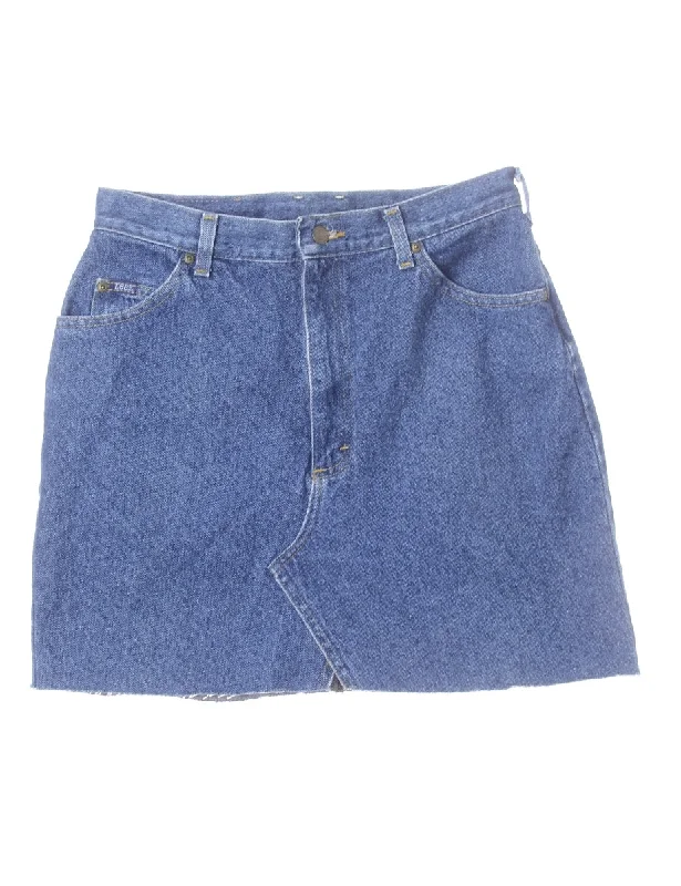Label Jess Denim Mini Skirt leather skirt bold