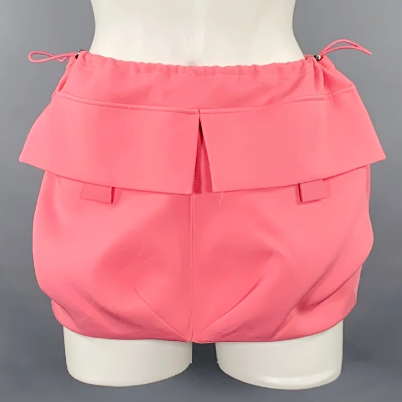PRIVATE POLICY Size XS Pink Polyester Bubble Cargo Skirt casual skirt length