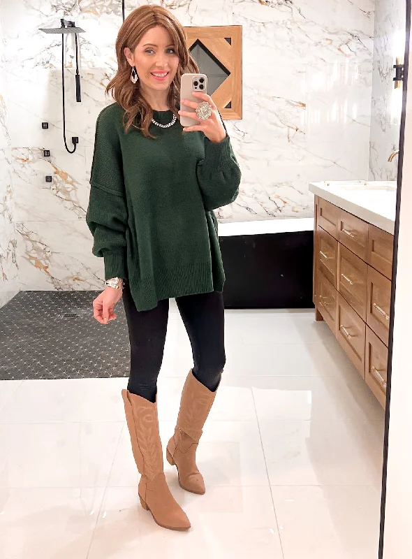 Everyday Elegance Side Slit Sweater | S-XL Ribbed Striped Patterned