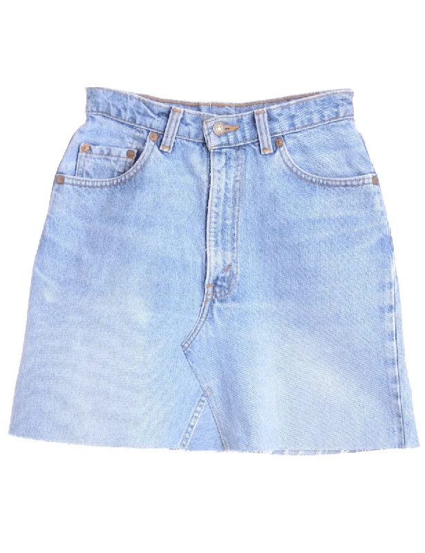 Label Jess Denim Mini Skirt wool skirt warm