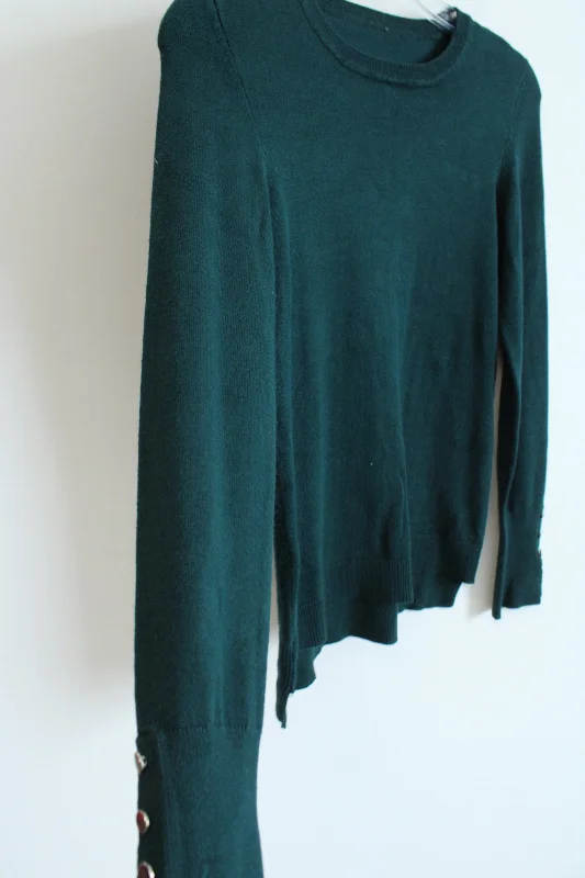 Evergreen Knit Sweater | XS Toggled Drawstring Belted